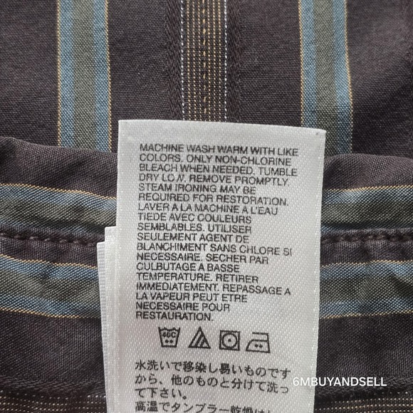 The North Face‎ Men's M Button Up Hiking Outdoor Long Sleeve Shirt Cotton - Picture 9 of 13